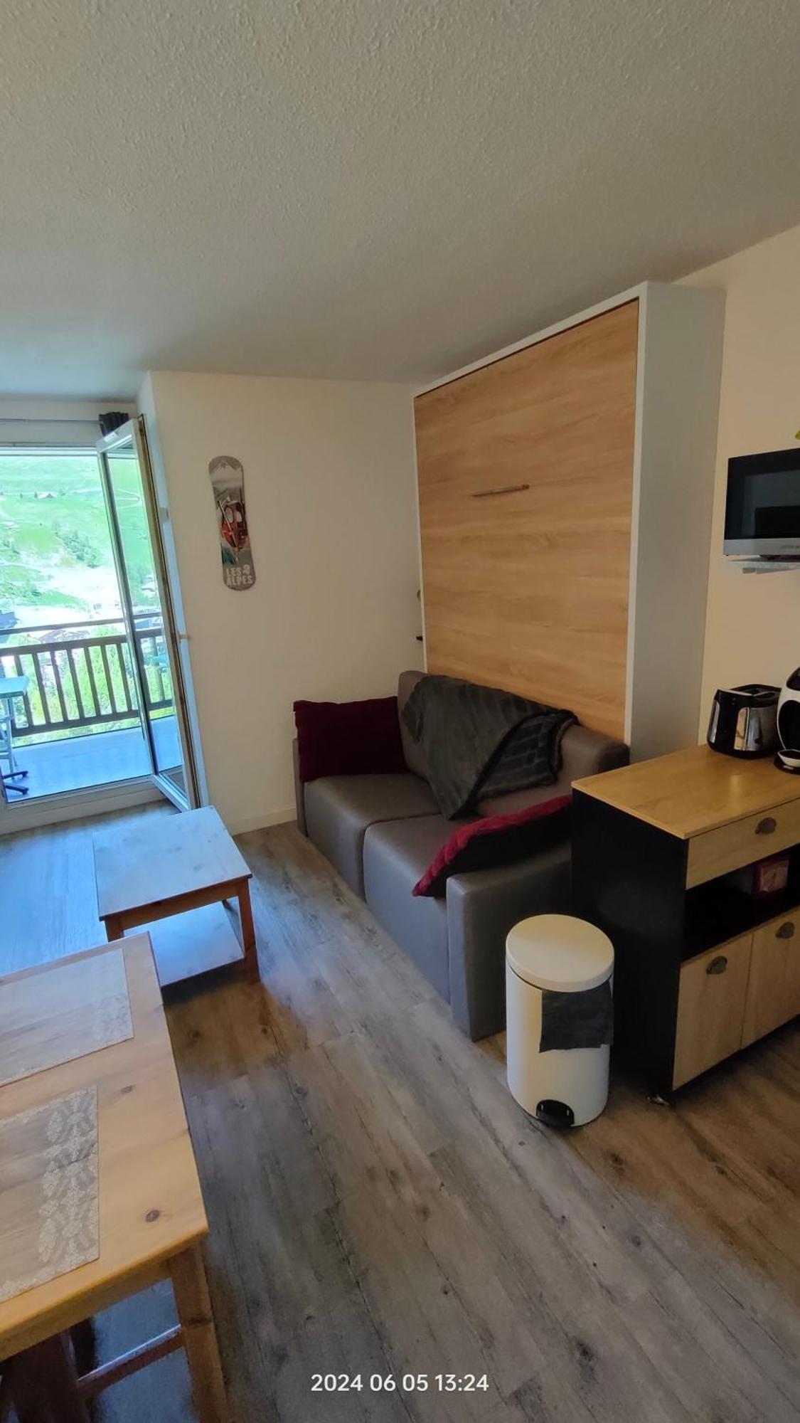 Studio Cabine 4 Pers Les2Alpes 21M² Лес дьо Алпс Екстериор снимка