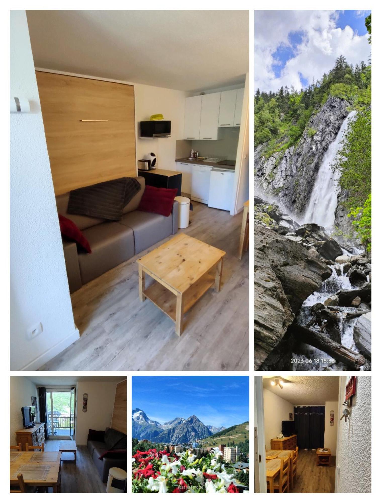 Studio Cabine 4 Pers Les2Alpes 21M² Лес дьо Алпс Екстериор снимка